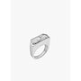 Half cut Howlite ring