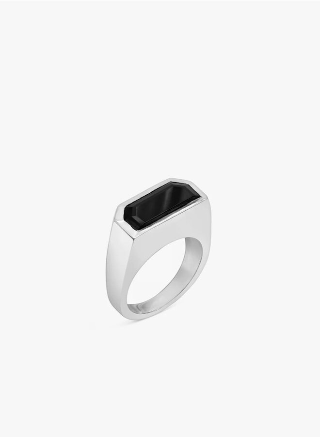 Half cut onix ring