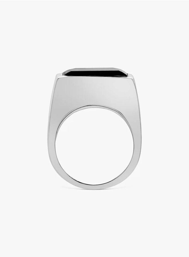 Half cut onix ring
