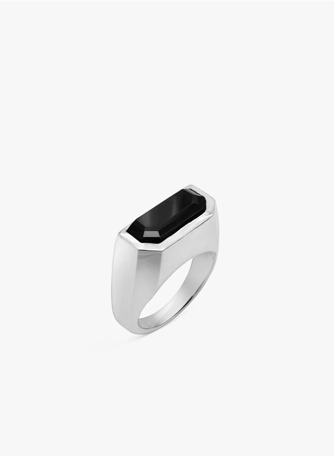 Half cut onix ring