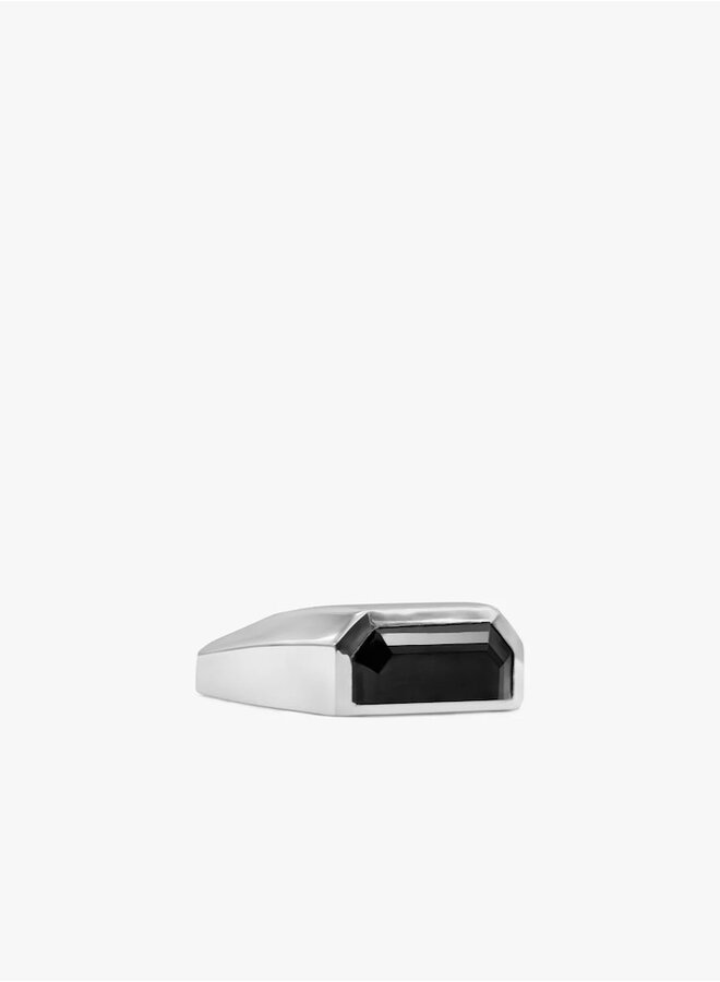 Half cut onix ring
