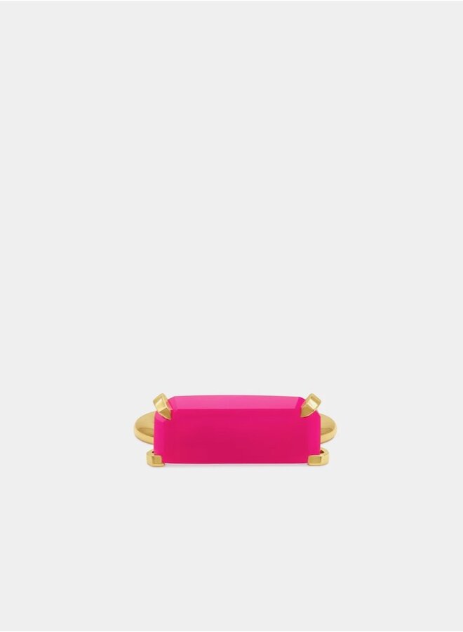 Half cut pink ring