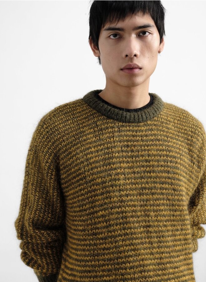 Palm knit yellow/grn