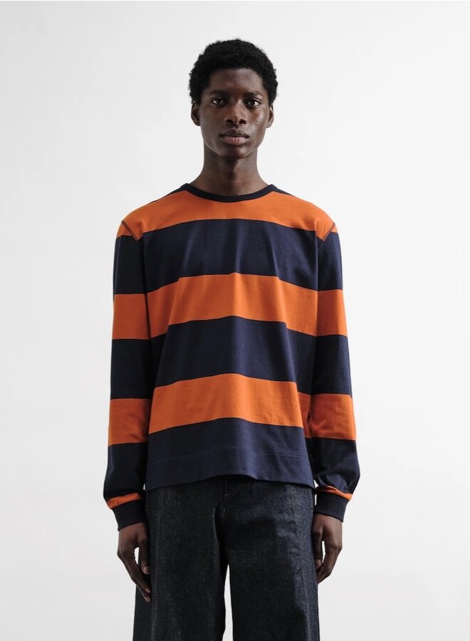 TAB shirt stripe nav/spice