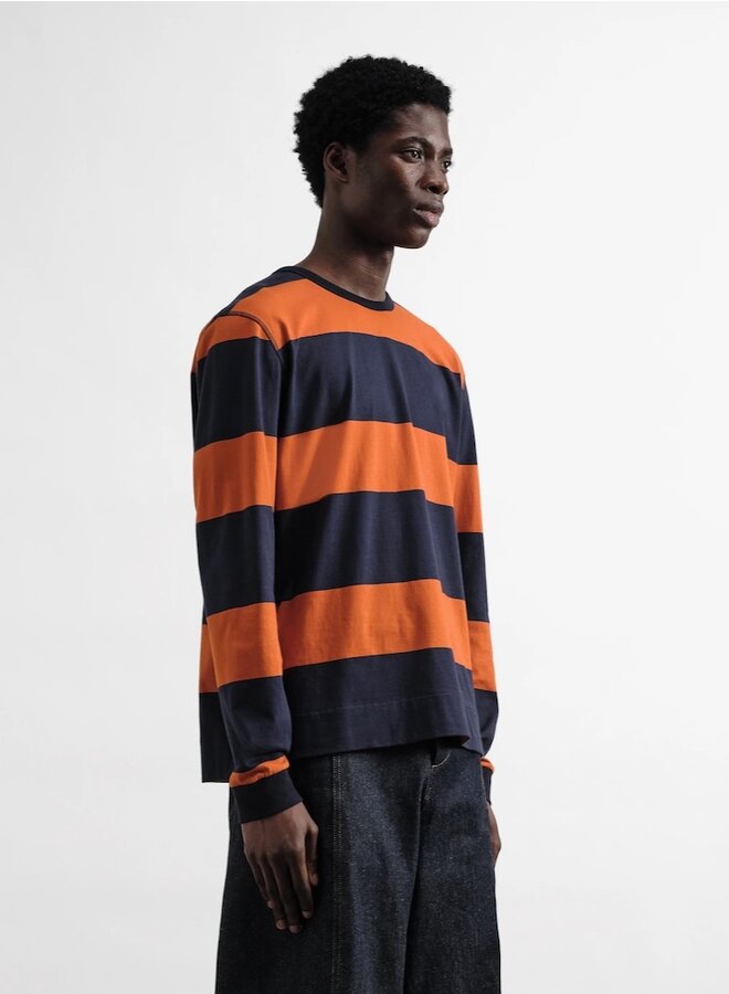 TAB shirt stripe nav/spice