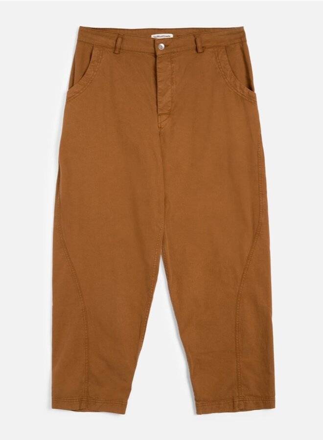 Twisted seam trousers clay