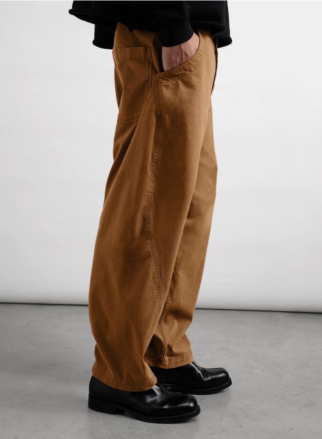 Twisted seam trousers clay