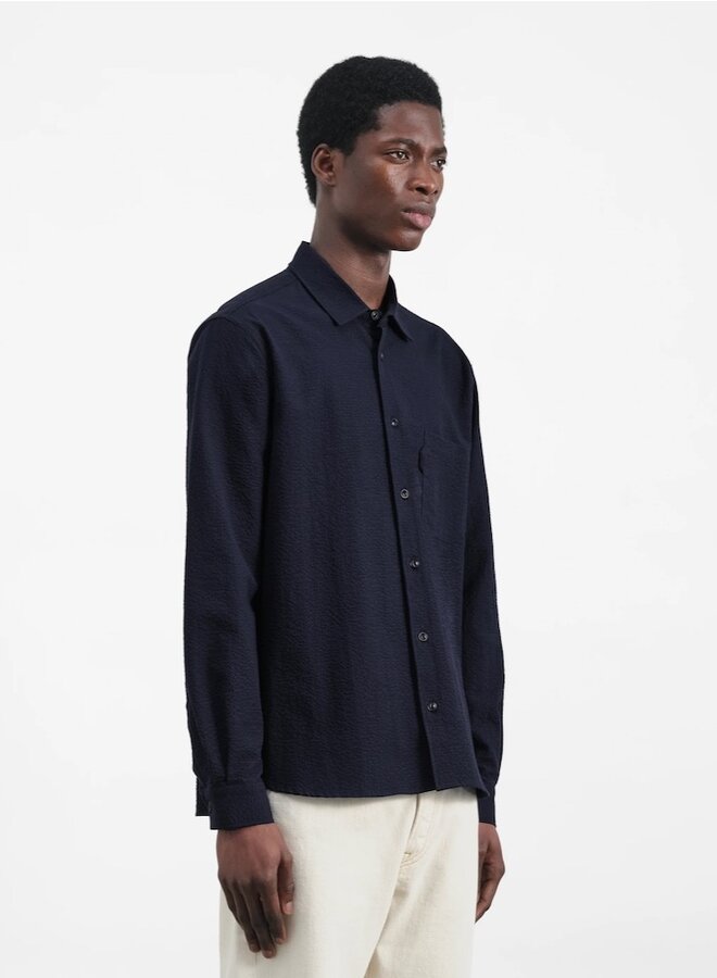 Curtis seersuck navy