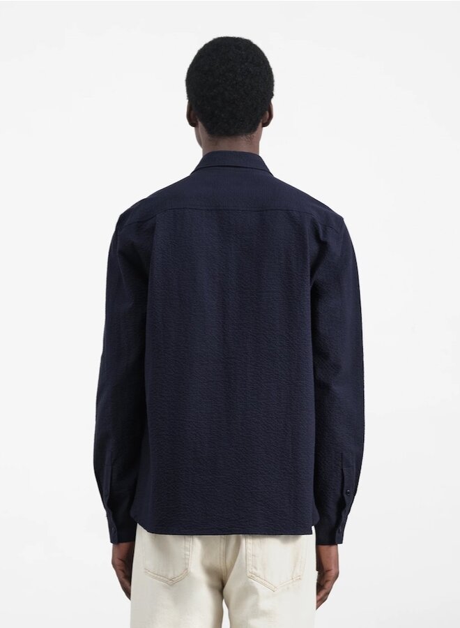 Curtis seersuck navy