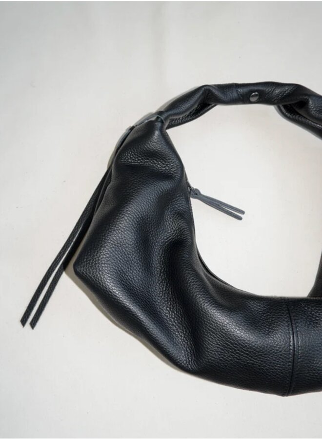 Slouchy shoulder  bag black