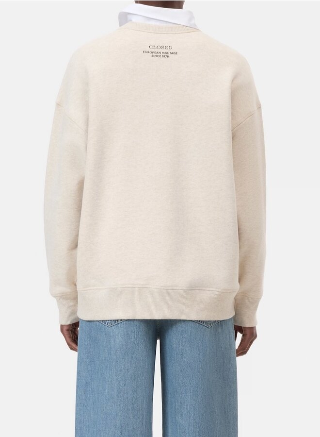 Relaxed Sweatshirt ecru