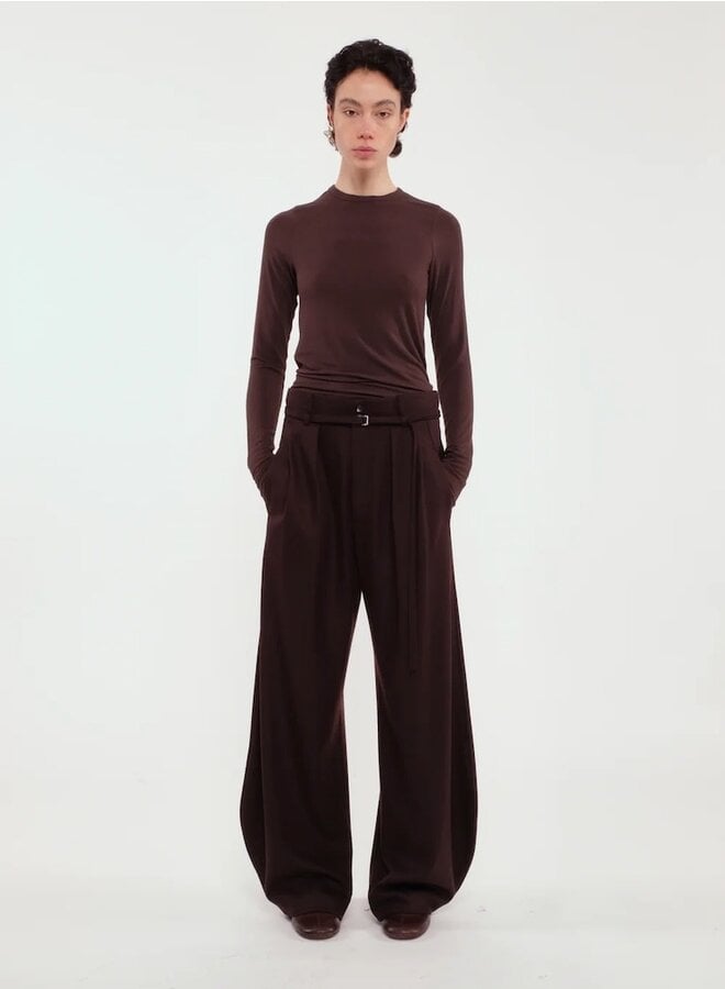 Flock trousers caffé