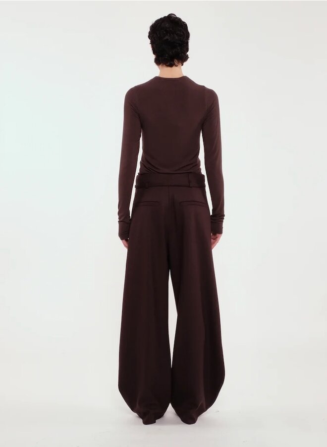 Flock trousers caffé