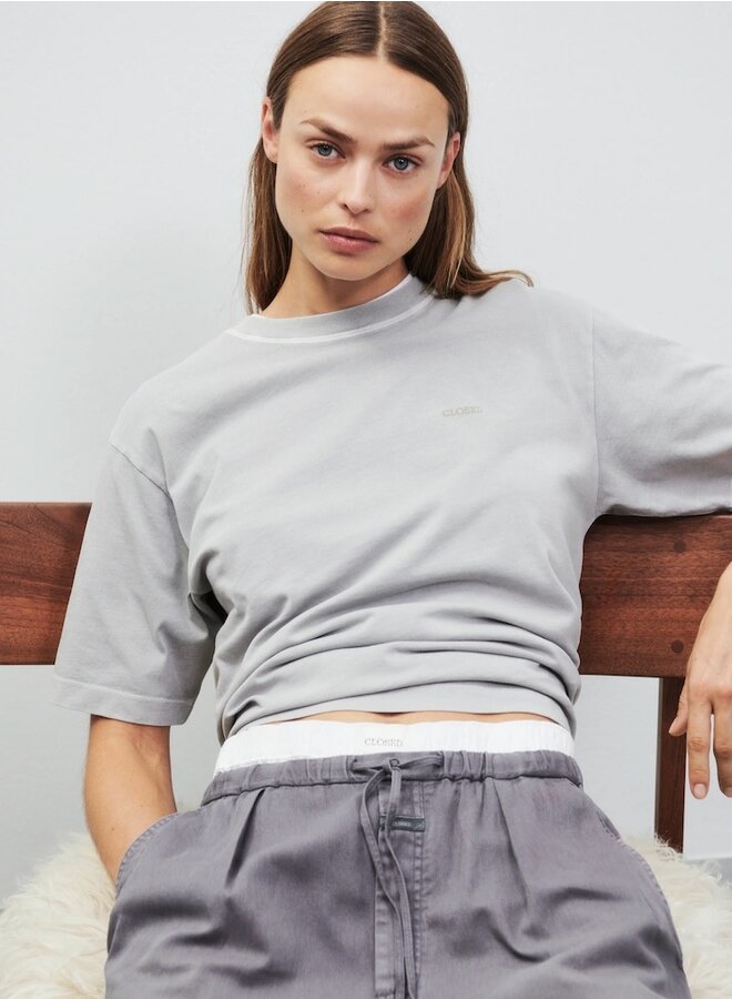 Relaxed tee grijs