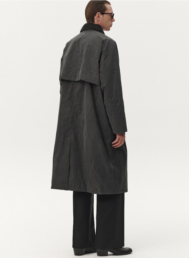 Long coach washed coat