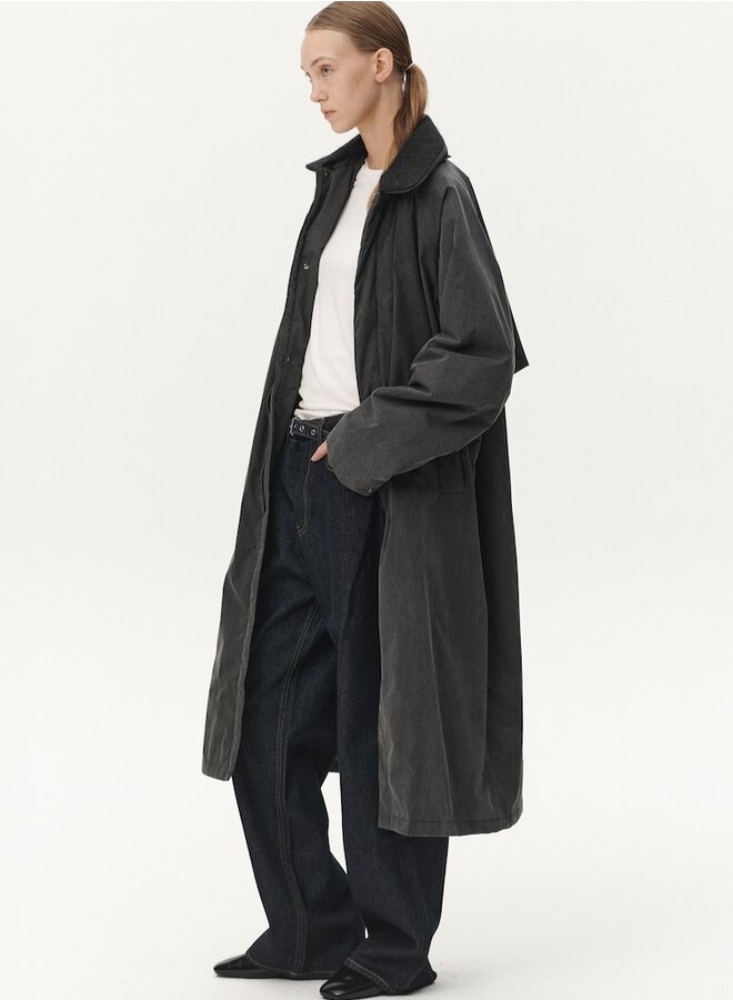 Long coach washed coat