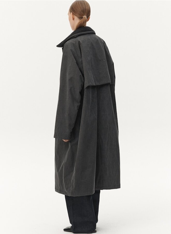 Long coach washed coat