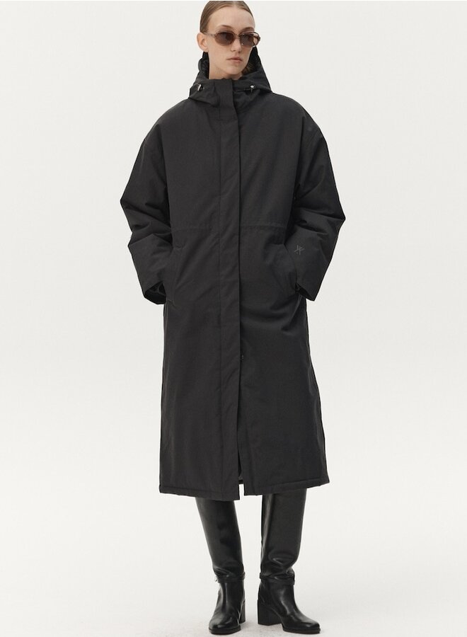 Roomy long grey coat