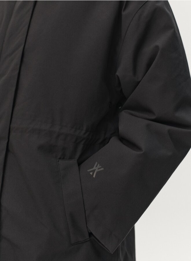 Roomy long grey coat