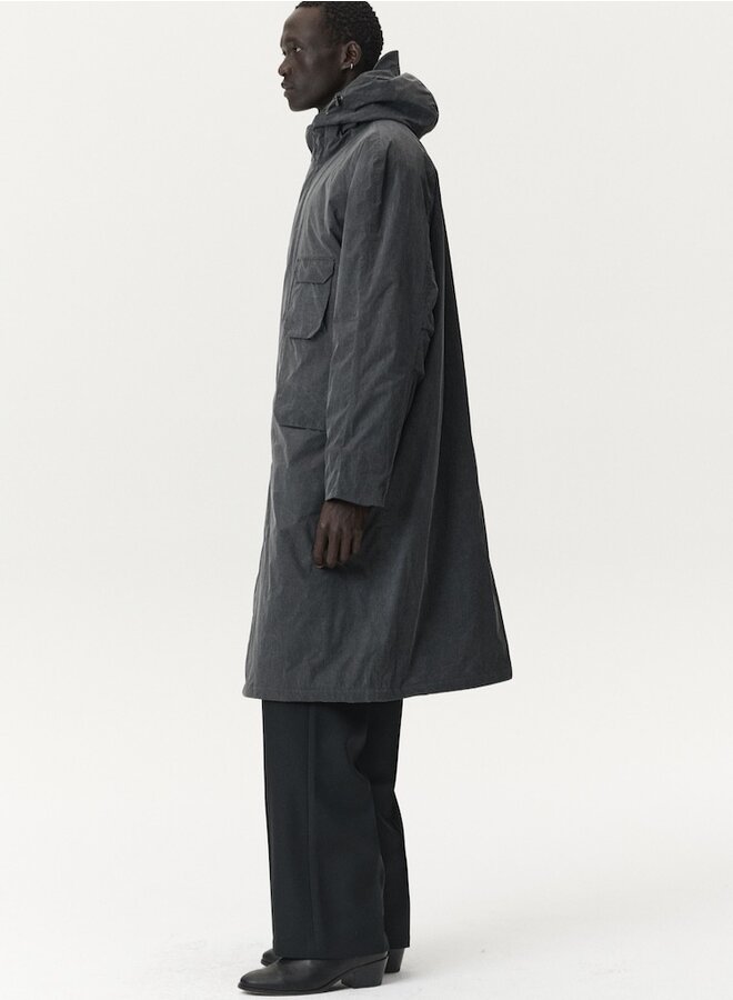 Gunther washed black coat