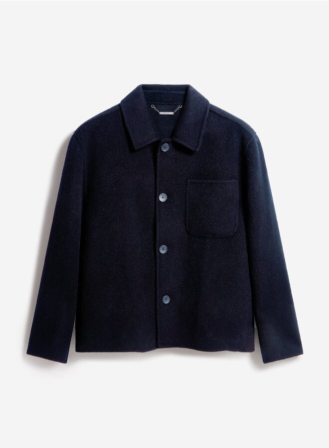 Overcoat wool navy
