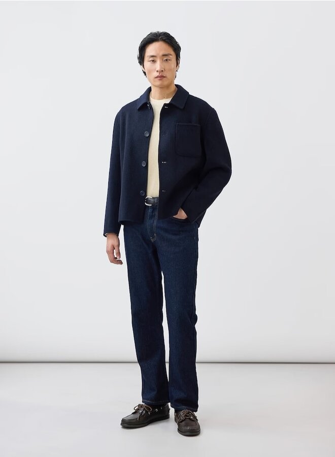 Overcoat wool navy
