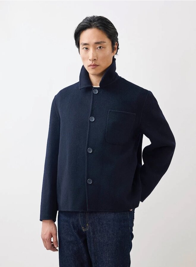 Overcoat wool navy