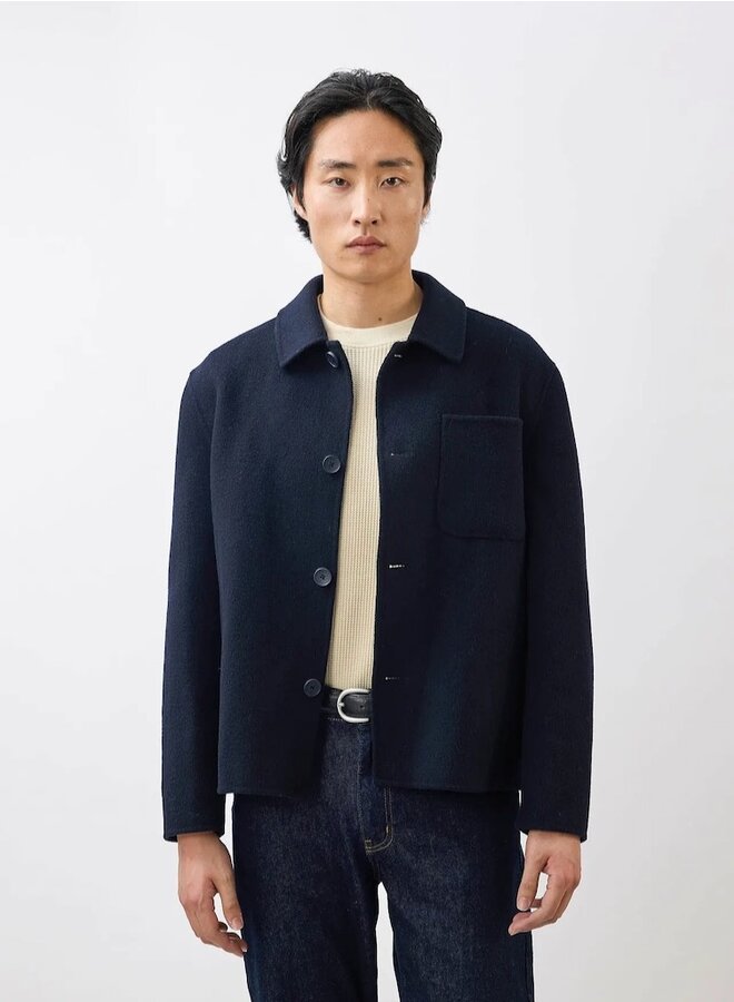 Overcoat wool navy
