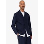Wide blazer navy tech slub
