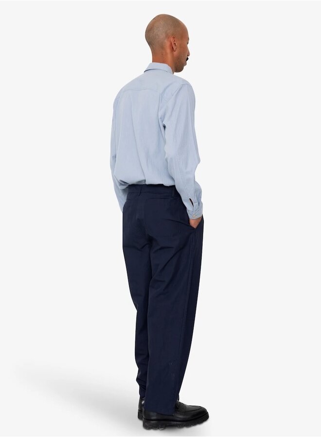 Wide pant navy tech slub