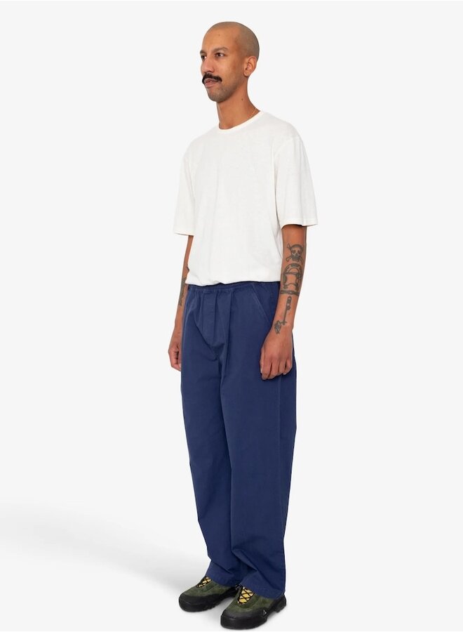 Drawcord loose trouser navy ripstop