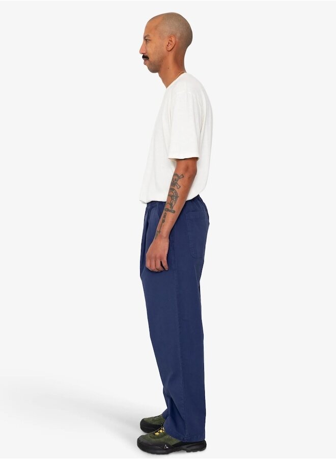 Drawcord loose trouser navy ripstop
