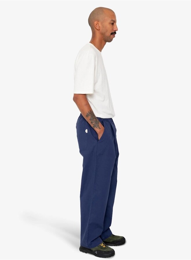 Drawcord loose trouser navy ripstop