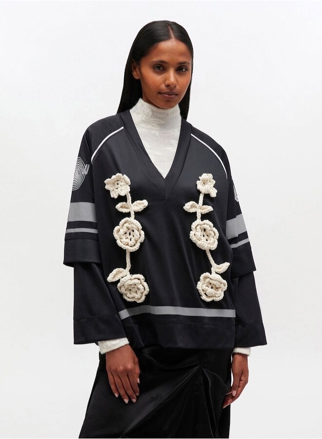 Cycora jersey top black