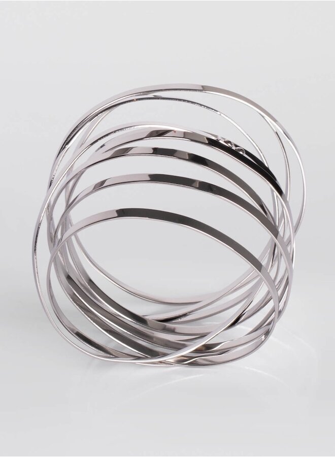 Gray coil XL bracelet