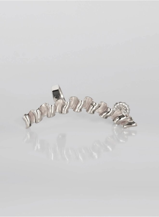 Mirr wave cuff silver