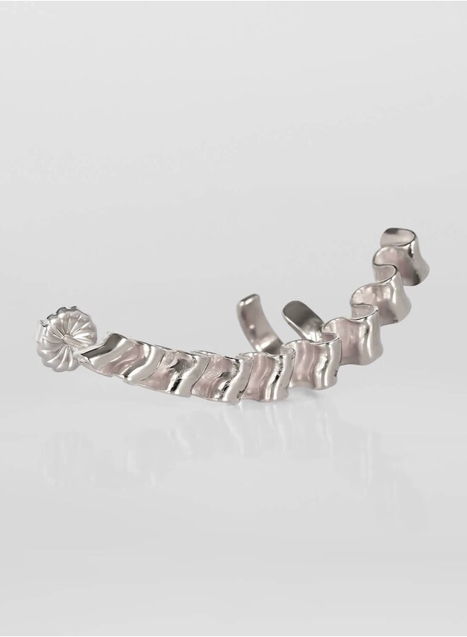 Mirr wave cuff silver