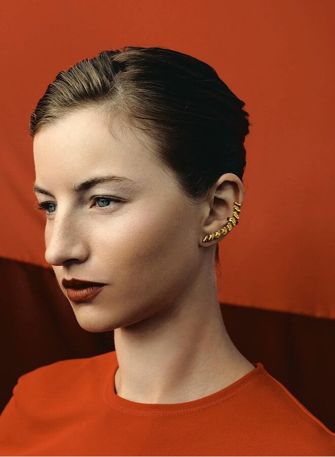 Mirr wave cuff silver