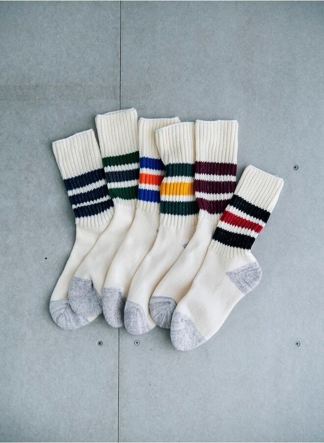 Rib oldschool crew socks