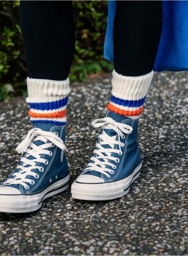 Rib oldschool crew socks