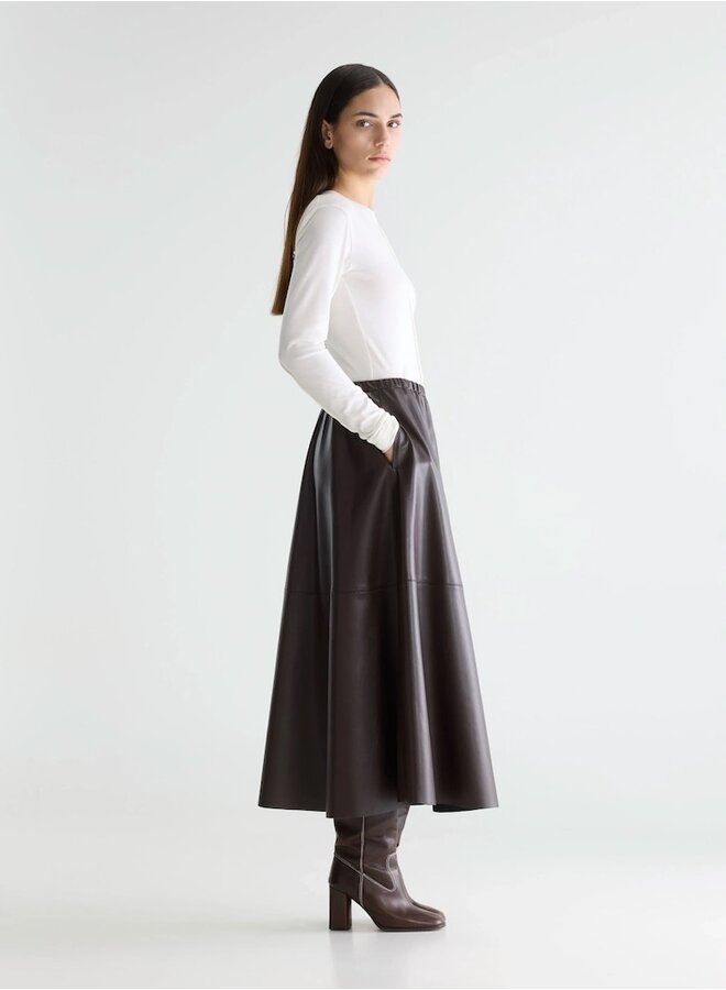 Hezra skirt dark roast