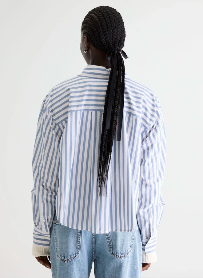 Johan blouse stripe A blue