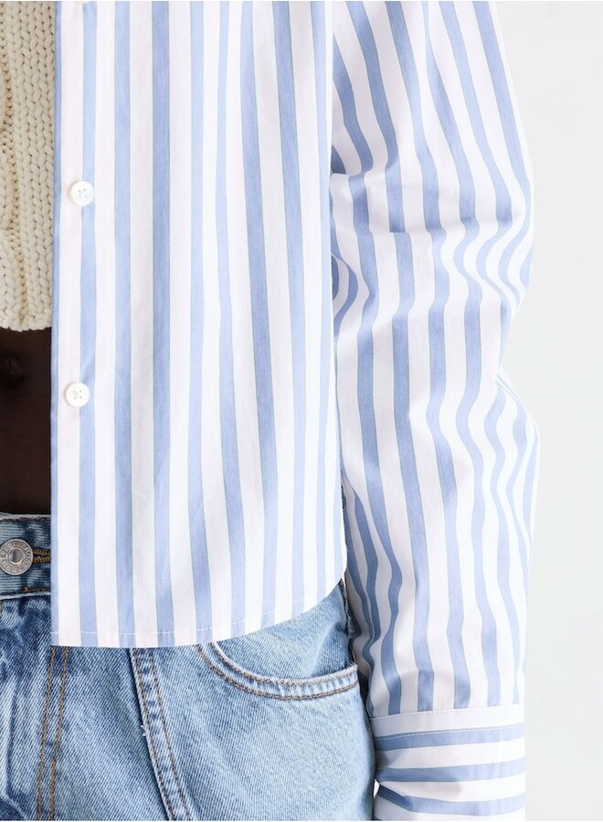 Johan blouse stripe A blue