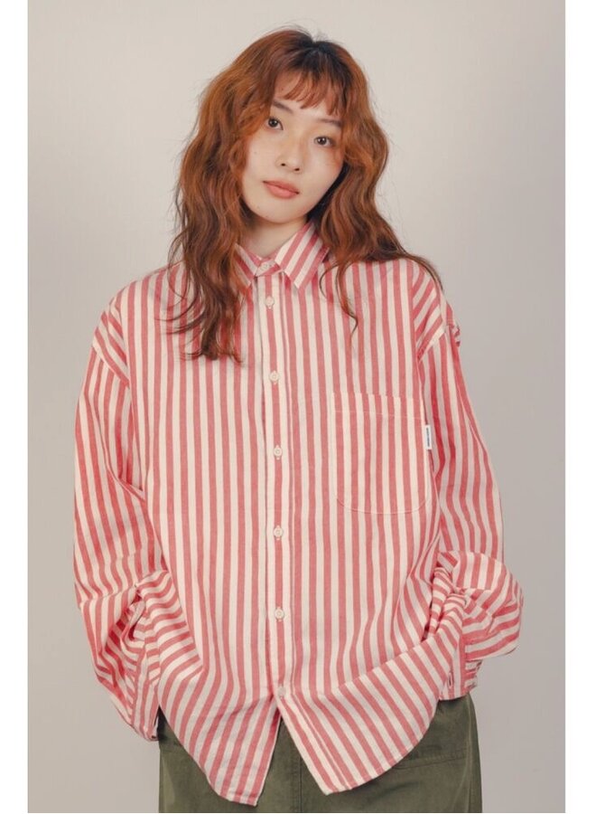 Stripe shirt red