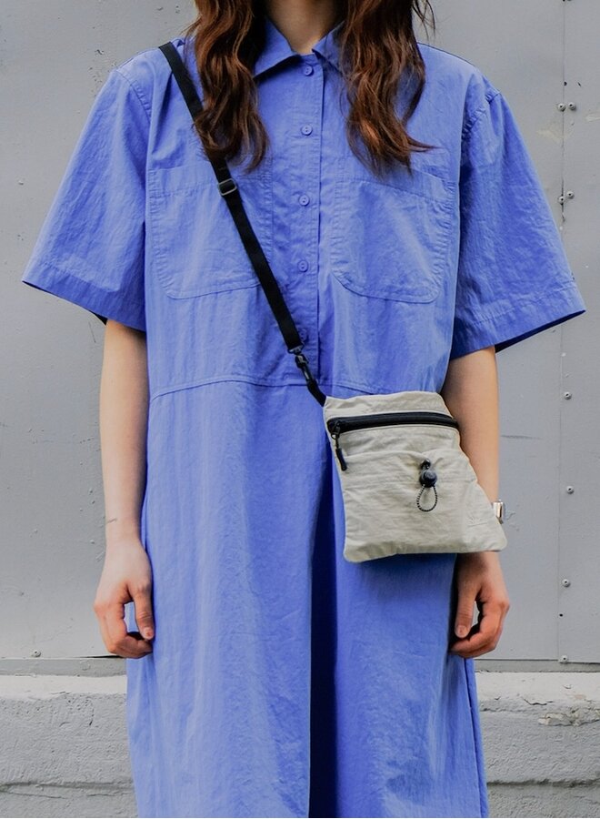 Pocket shirt dress blue