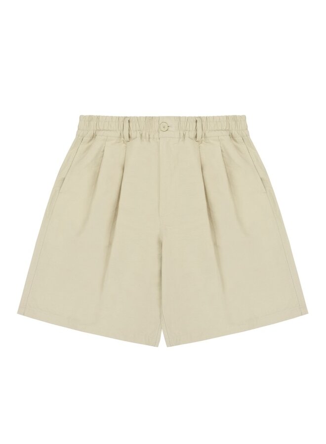 Wide half pants cream