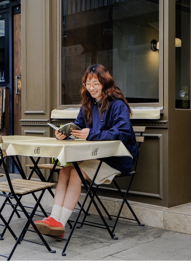 Wide half pants cream