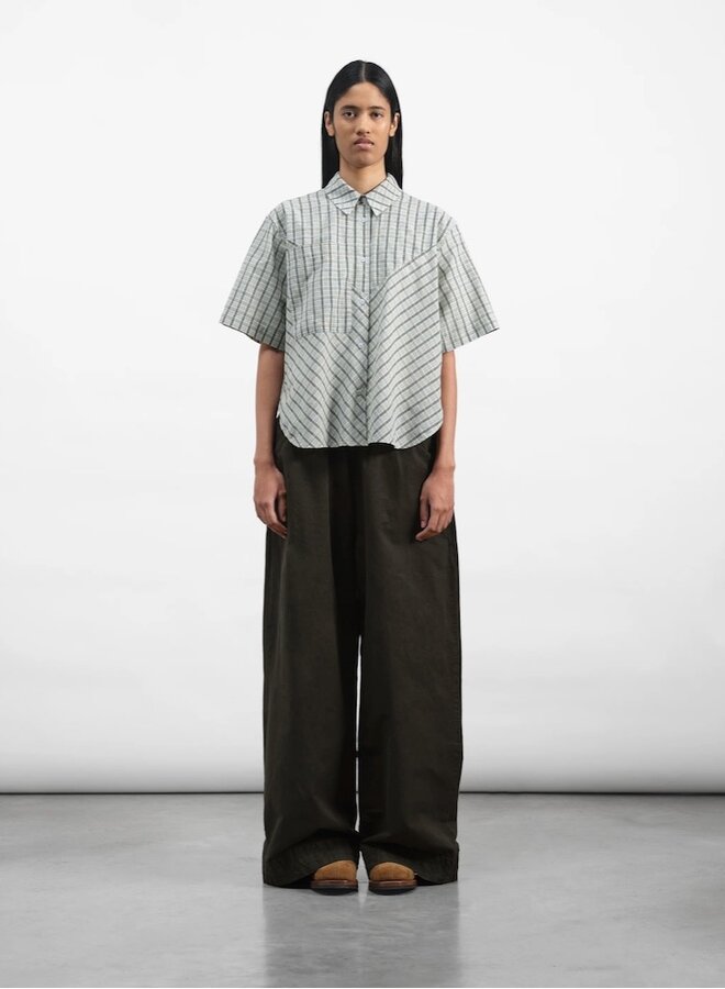 Envelope trouser dark green