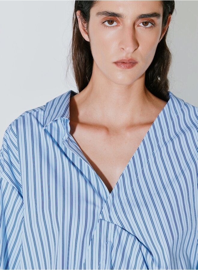 Charles blue stripes shirt