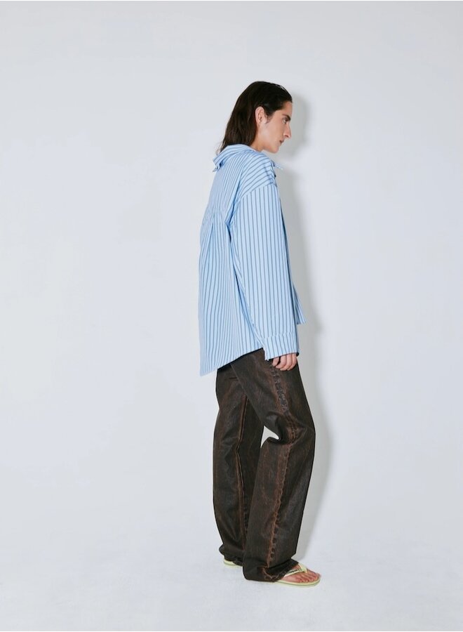 Charles blue stripes shirt